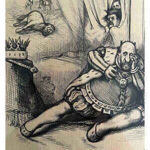 Thomas Nast Boss Tweed King Richard 1871 Victorian Woodcut Engraving LGBinTN1
